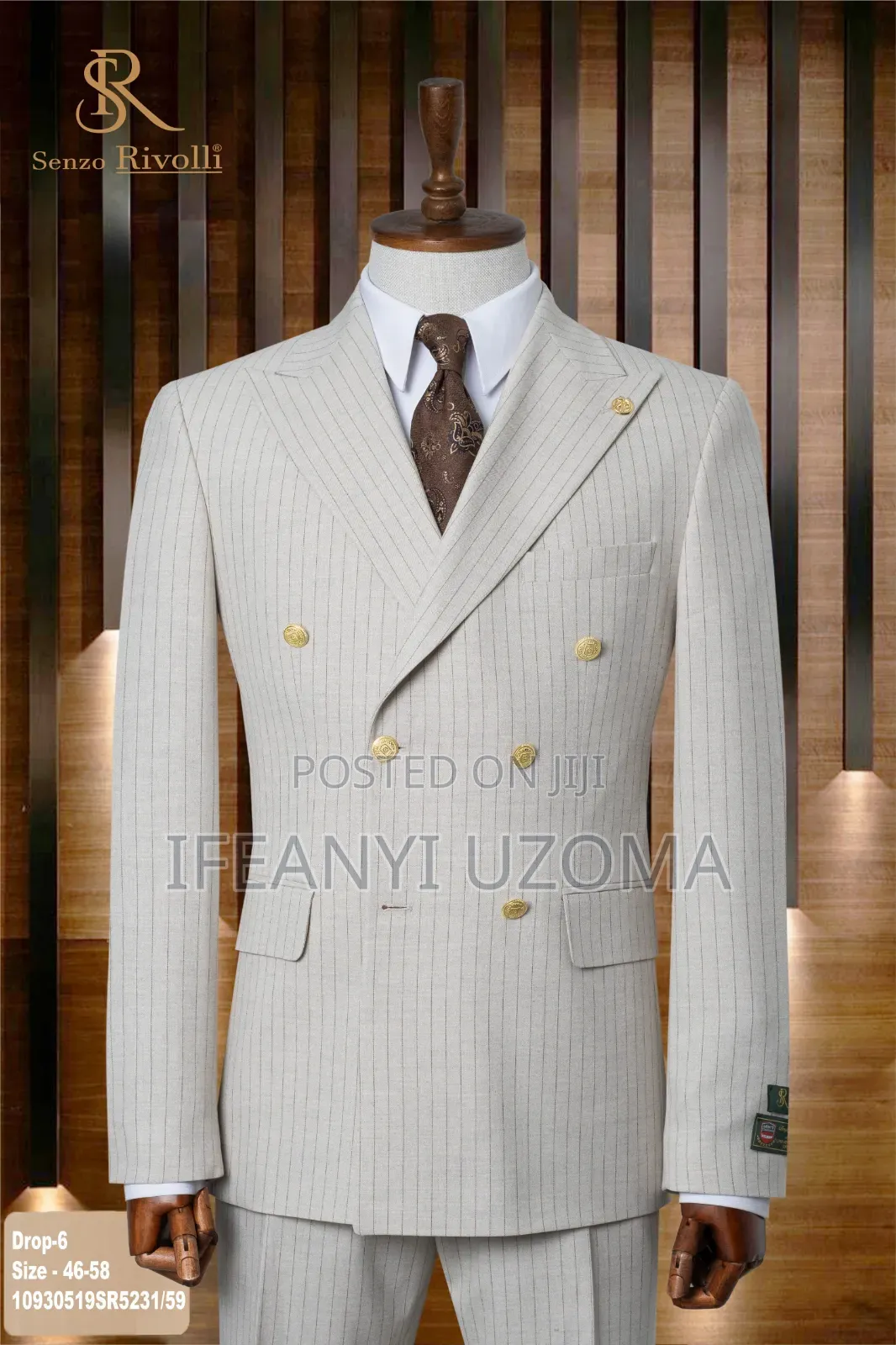 Double Breasted Luxury Designer Suit