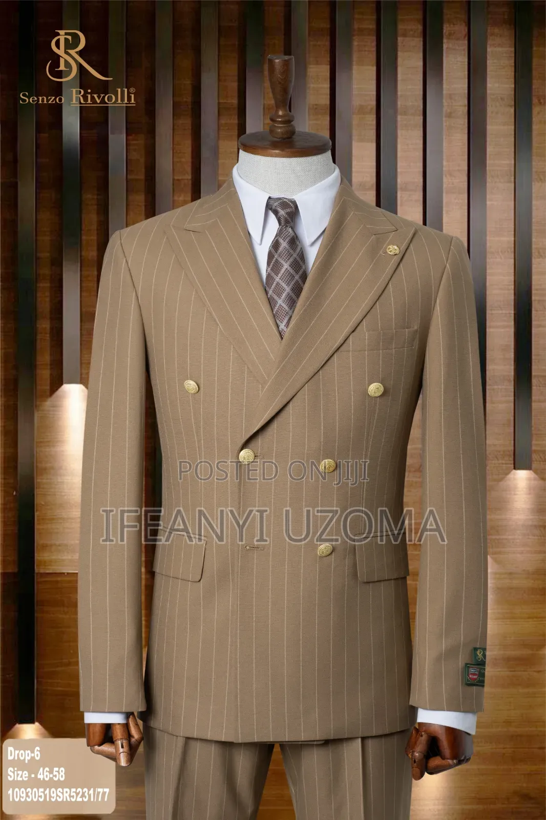 Double Breasted Luxury Designer Suit