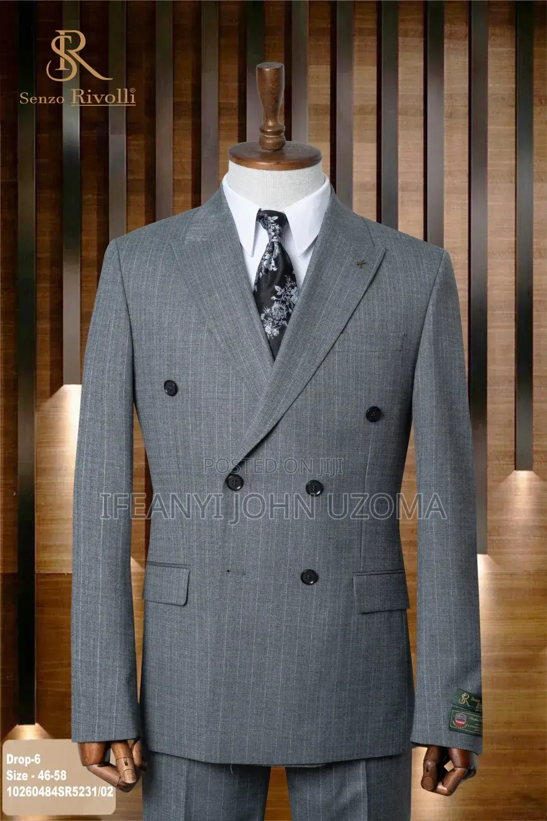 Double Breasted Luxury Designer Suit