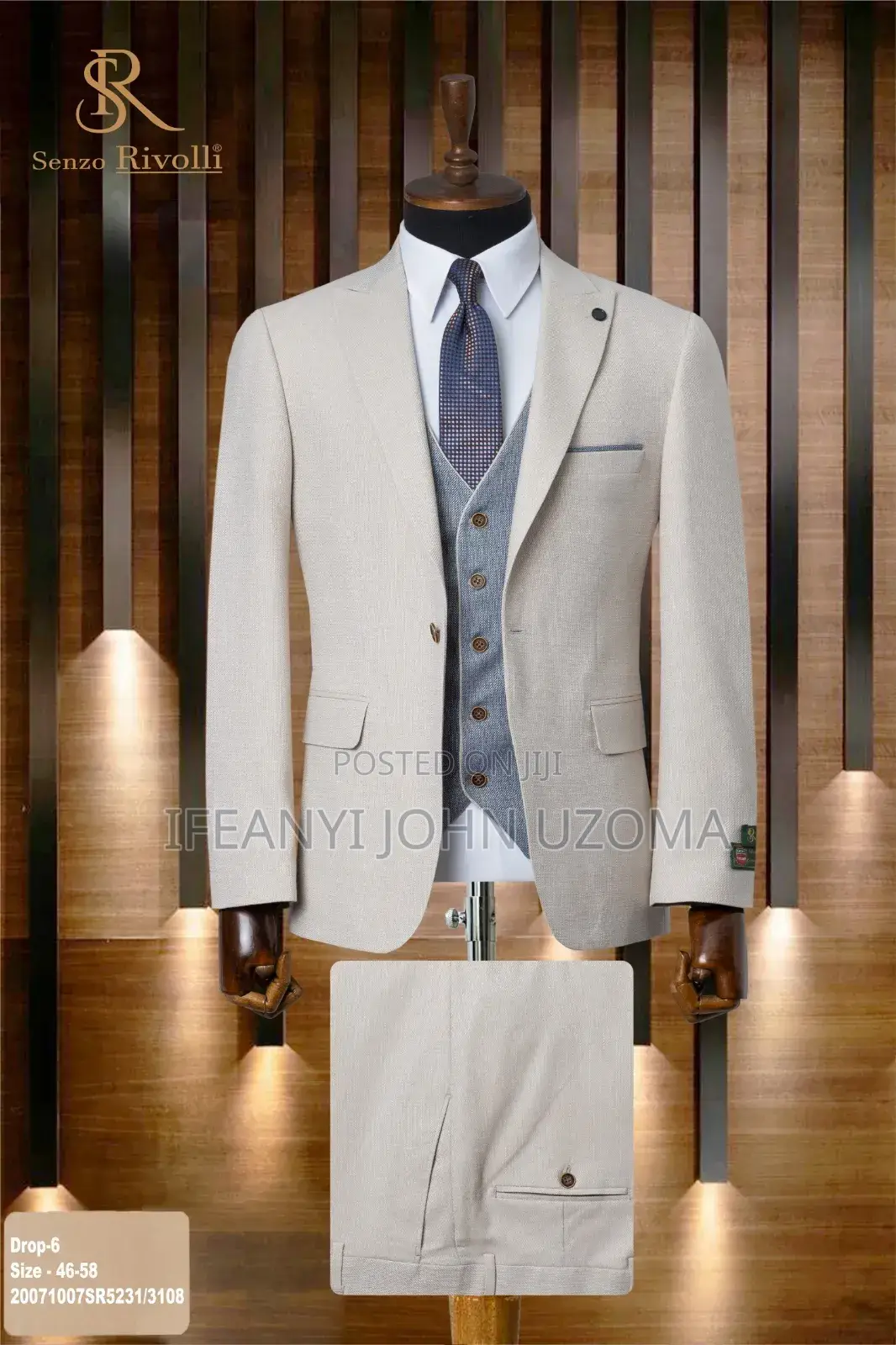 Quality Multi Colors Inner Jacket Classic Suits