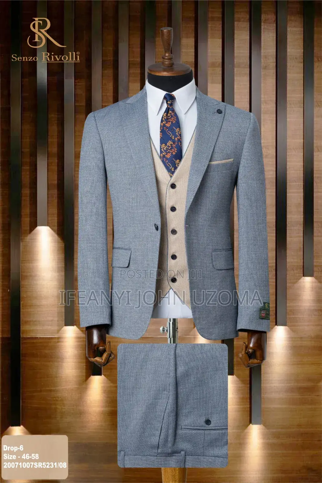Quality Multi Colors Inner Jacket Classic Suits