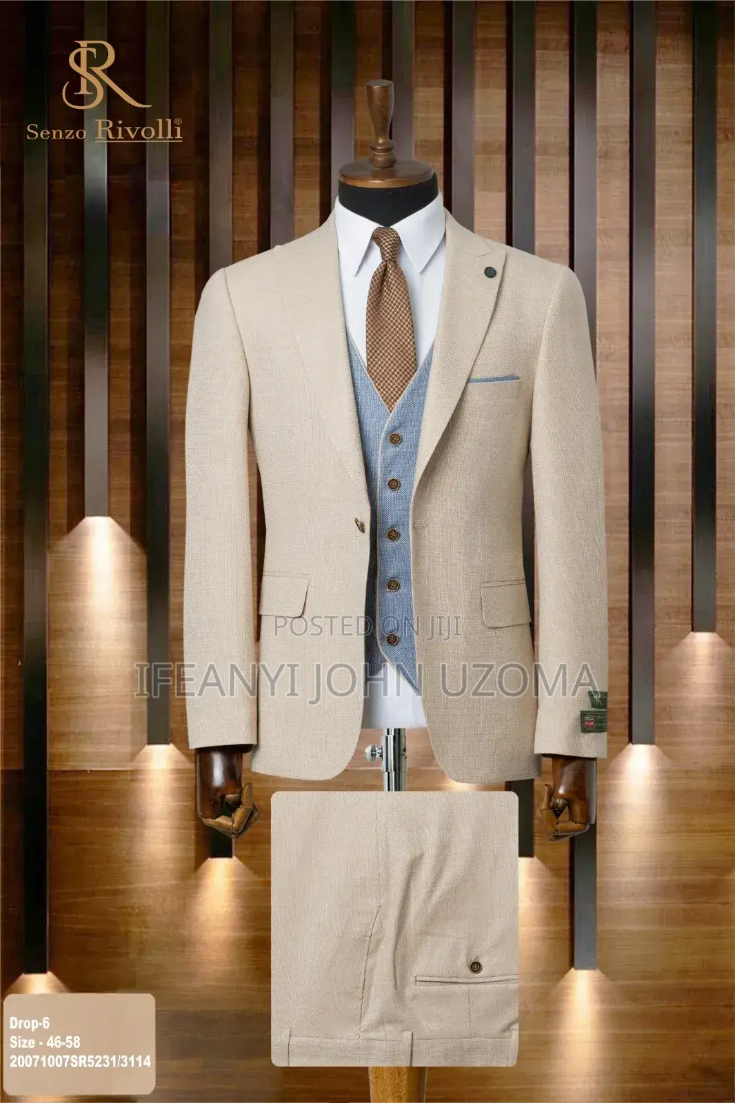 Quality Multi Colors Inner Jacket Classic Suits