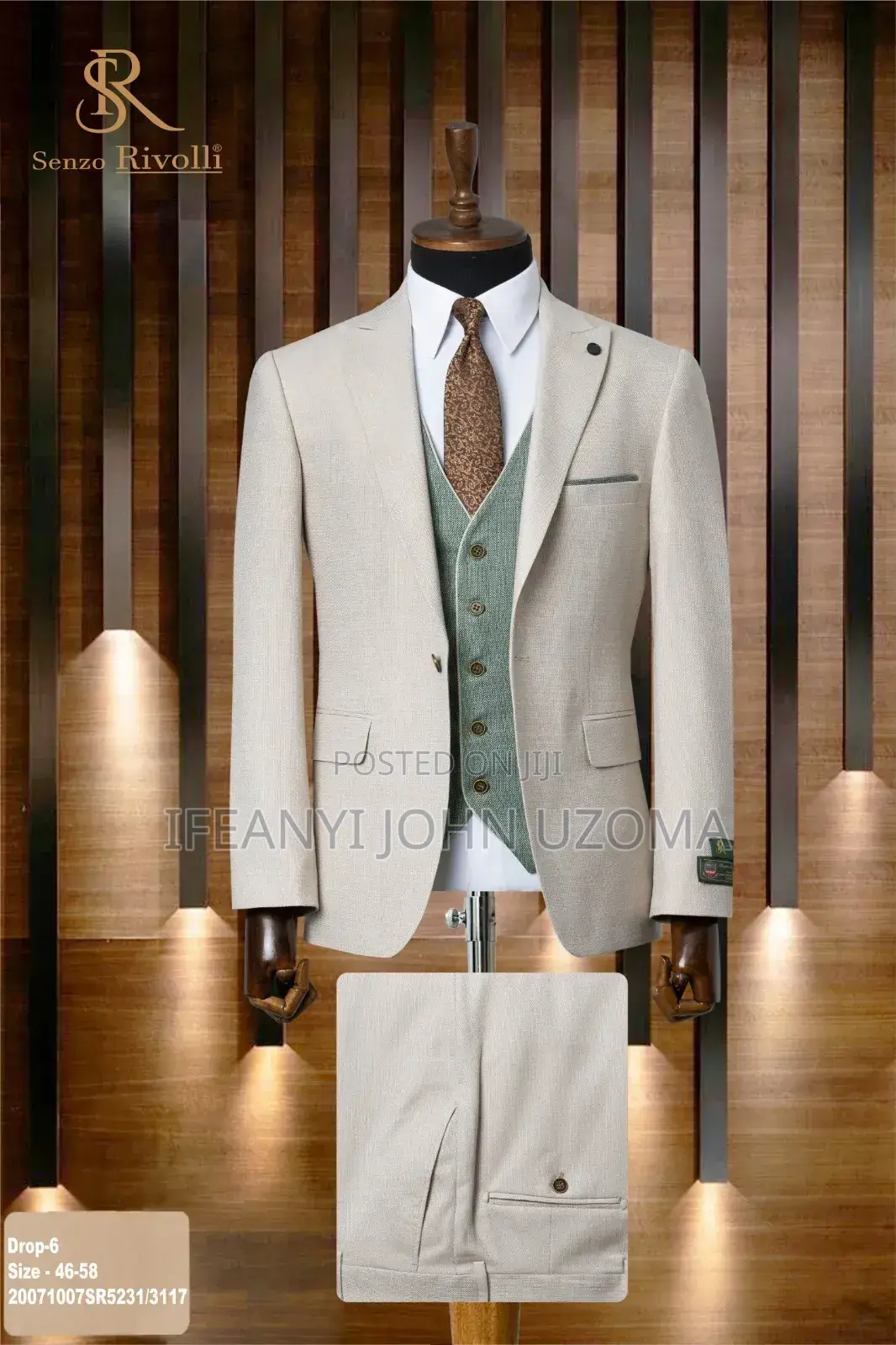 Quality Multi Colors Inner Jacket Classic Suits