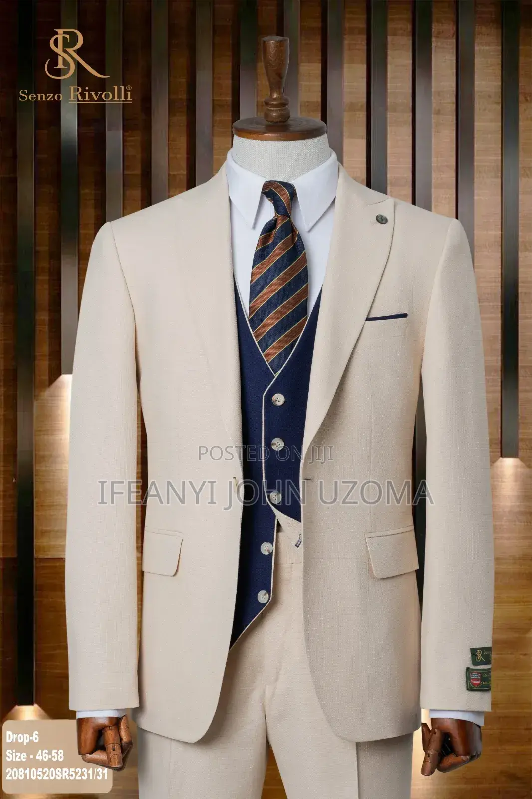 Quality Multi Colors Inner Jacket Classic Suits