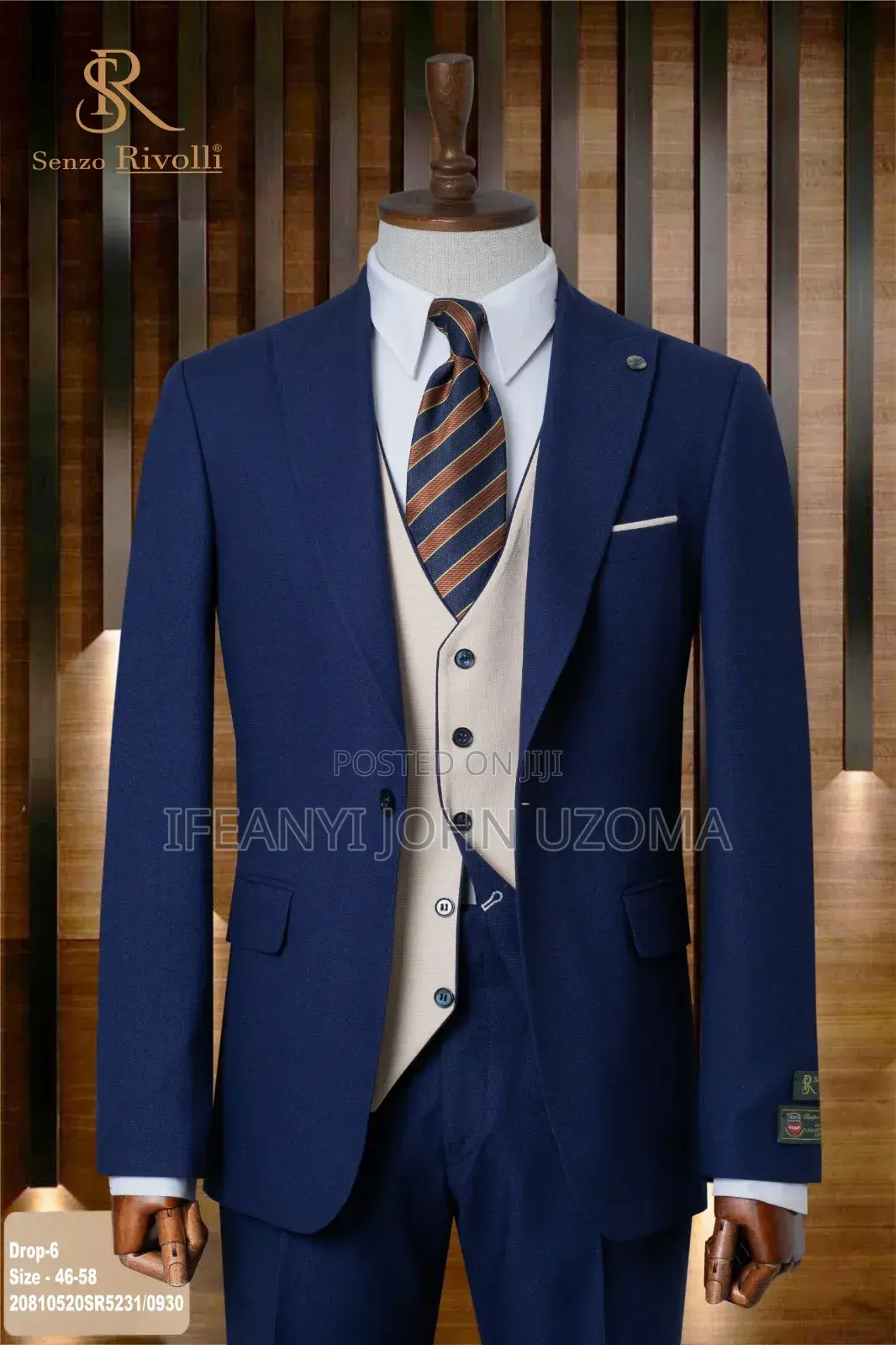 Quality Multi Colors Inner Jacket Classic Suits