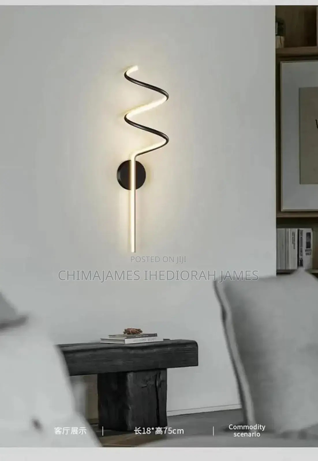 Modern Wall Lamps Led Simple White Black Wall Light Sconces