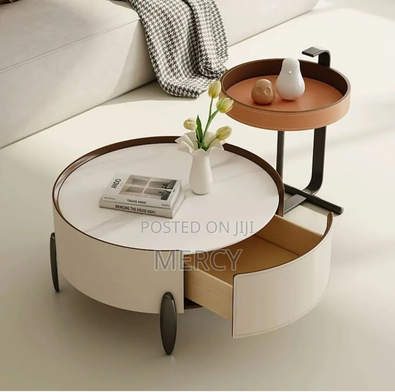 Beautiful Coffee Table With Side Table