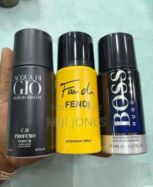 "Fragrance Trio: Luxury Designer Body Sprays"