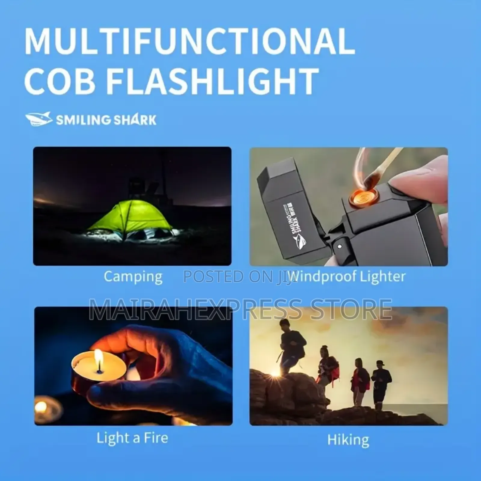 2in1rechargeable Super Bright Led Pocket Flashlight/Lighter