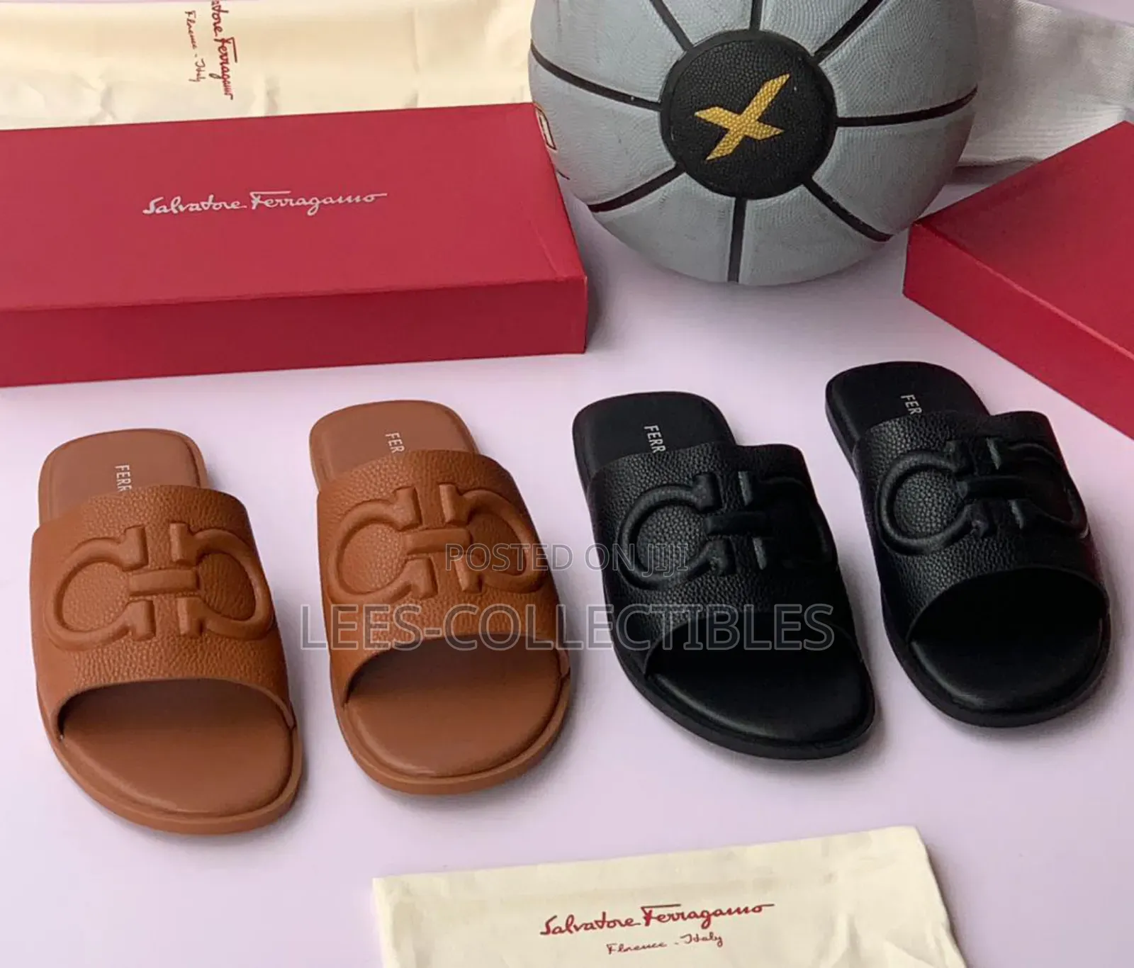 Ferragamo Classic Leather Slippers