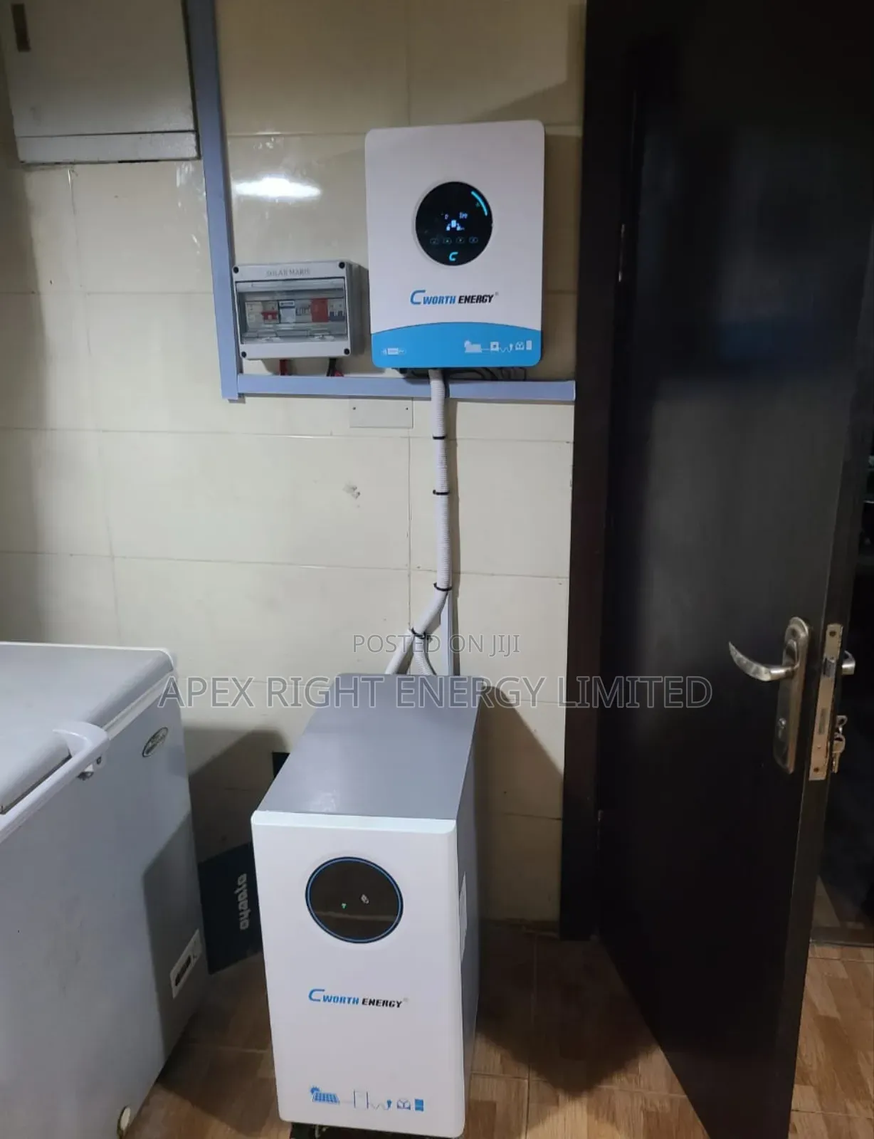 12kva Cworth Hybrid Setup+15kwh Lithium+12pcs-650w Panel