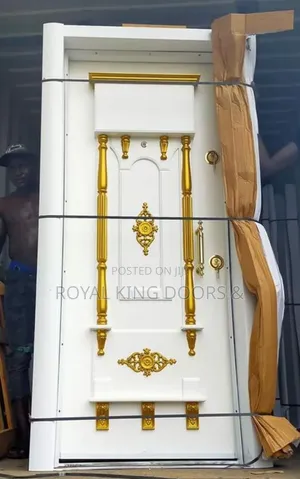 White Gold Turkish Security Door