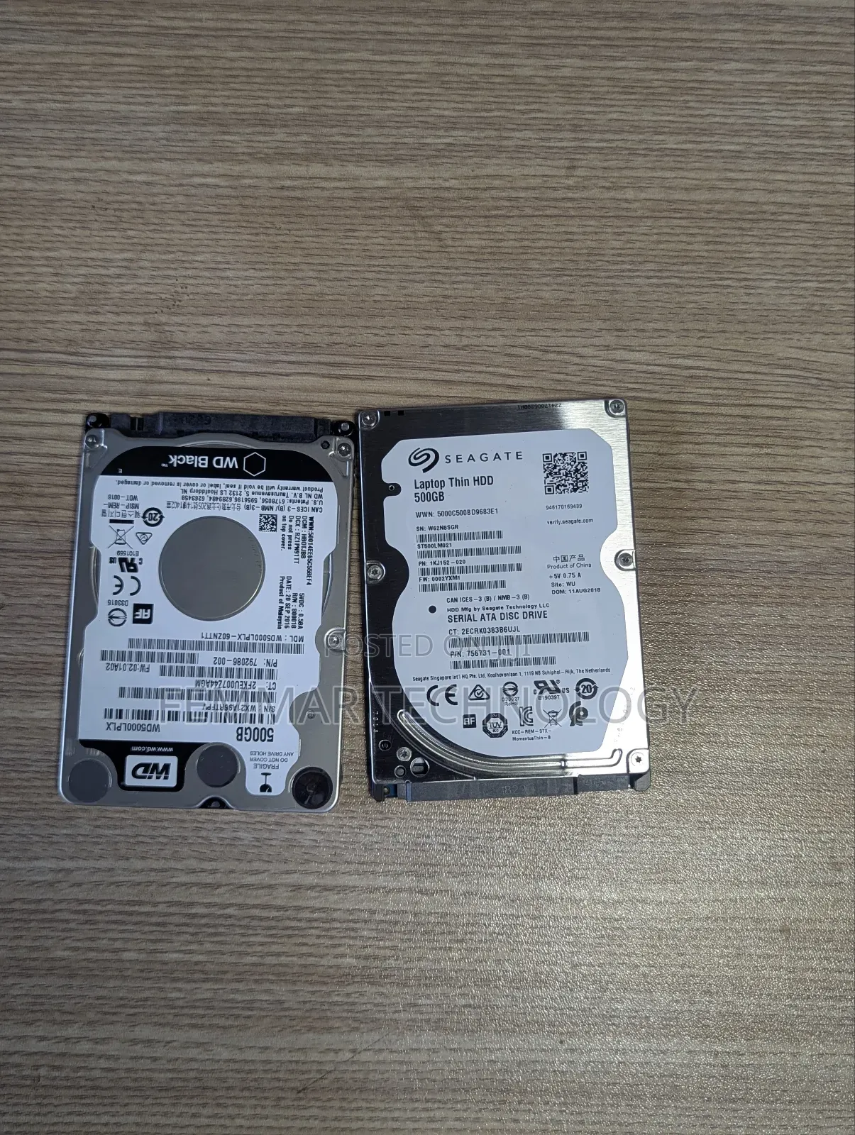 500gb Hard Drive - Seagate and Western Digital