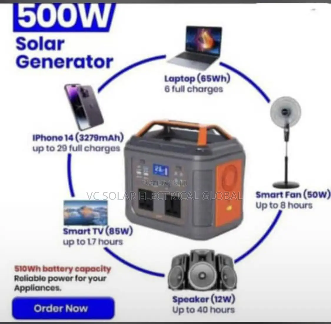 500w Solar Generator Energy Storage