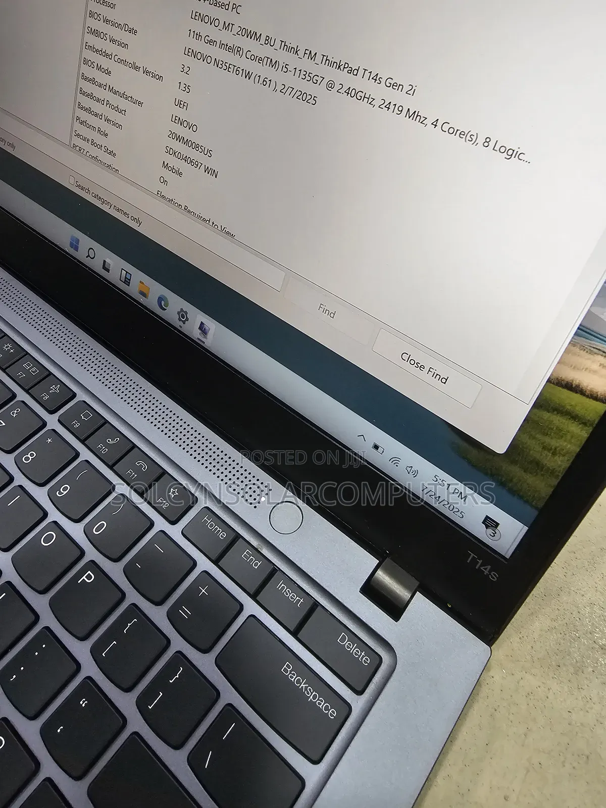 Laptop Lenovo Thinkpad T14s Gen 2 8GB Intel Core I5 SSD 512GB