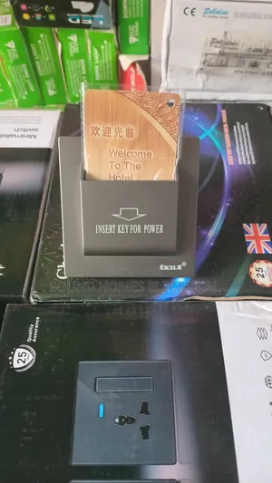 Grey Colour Smart Key Card Switches