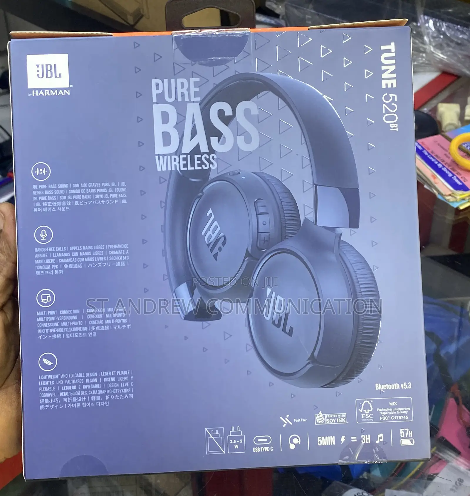 Jbl Harman Tune 520 Bt