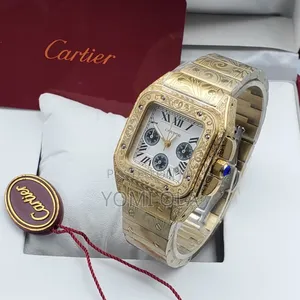 Cartier Chronograph Gold Ladies Watch