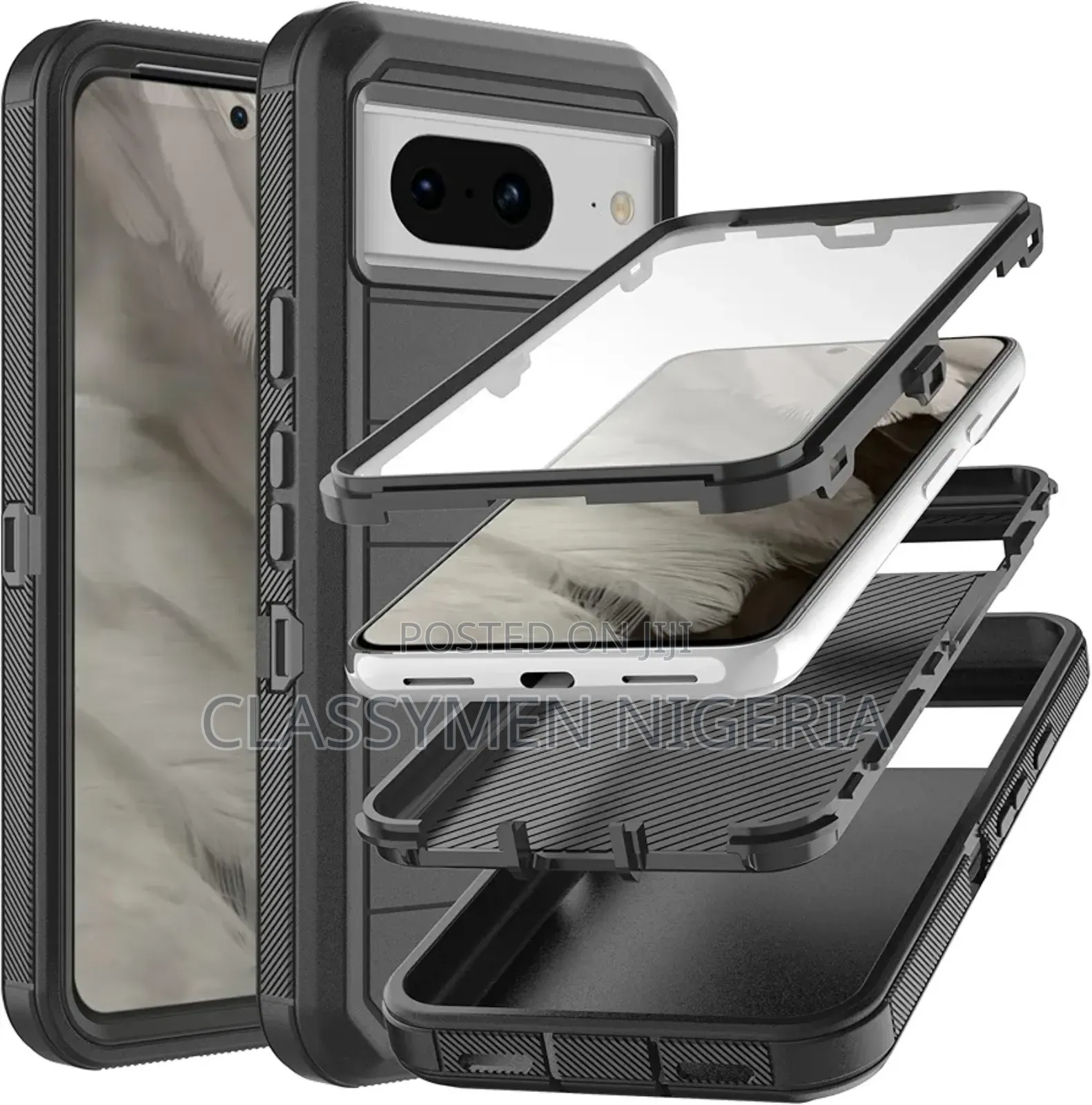 Google Pixel 8 - 360 Degree Defender Case + Screen Guard