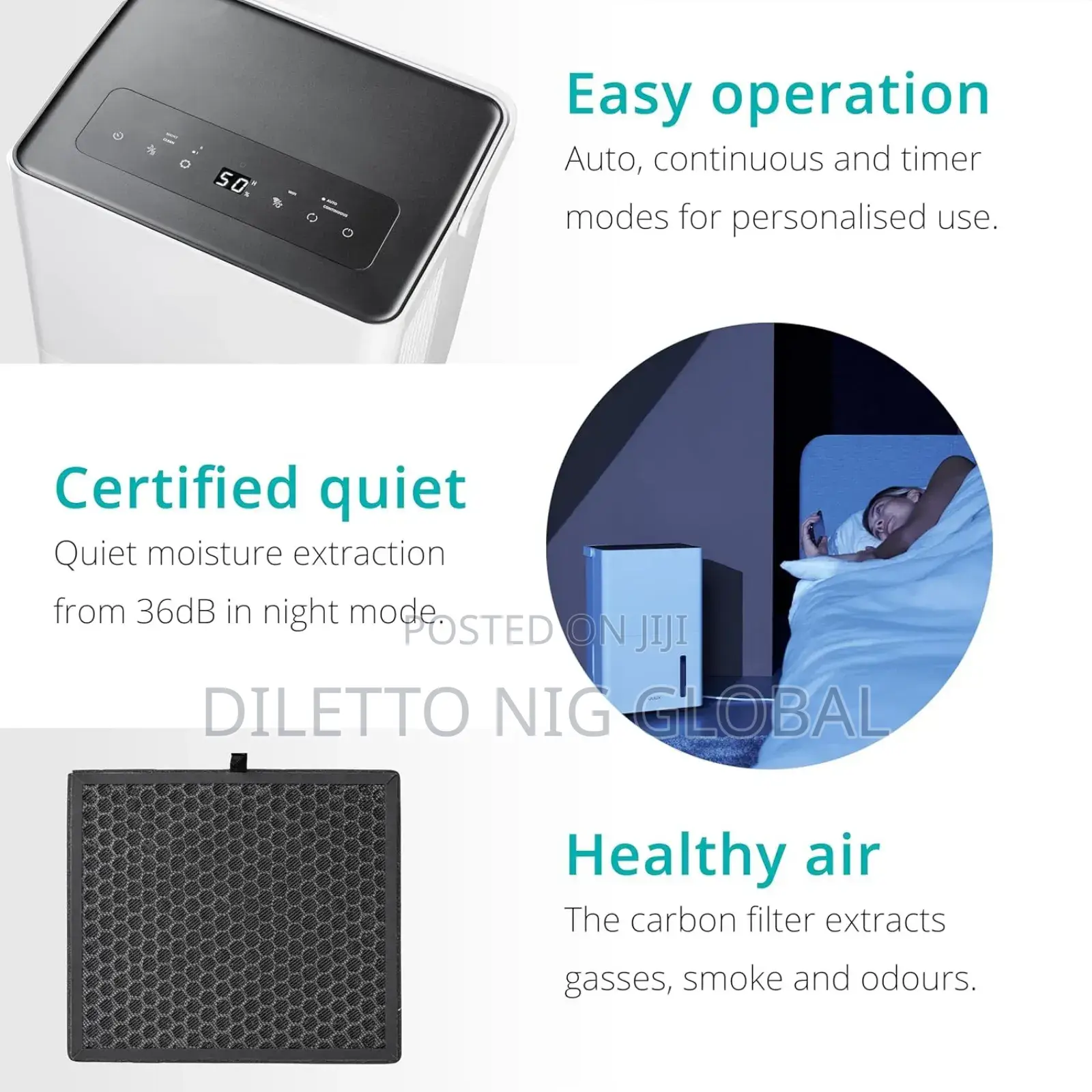 Smart Dehumidifier 20l |Clothes Drying Mode