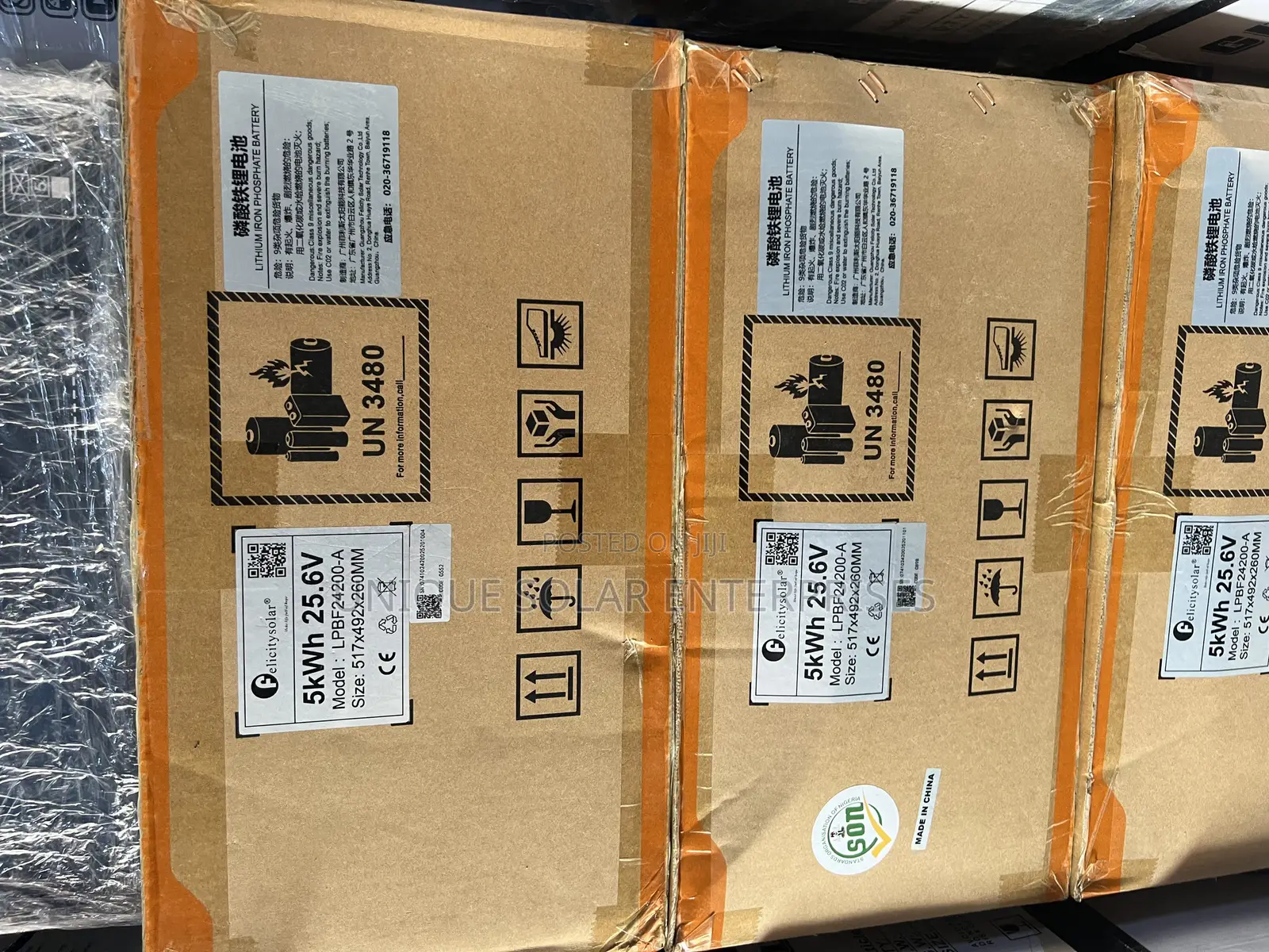 Felicity Quality Solar Battery Available