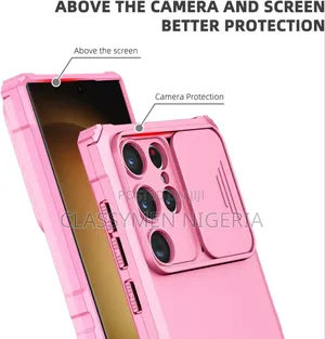 Samsung S23 Ultra - Slide Camera Kickstand Shockproof Case