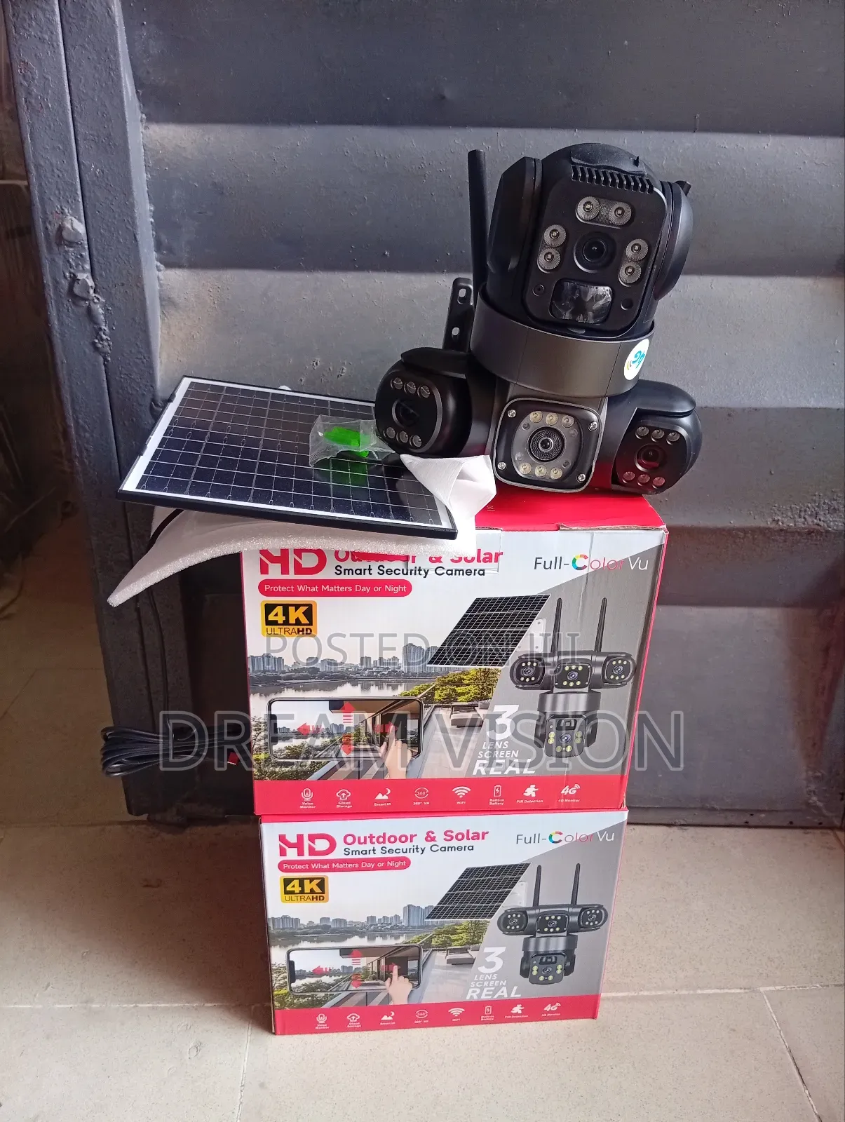 Three Eyes V380 Solar Camera
