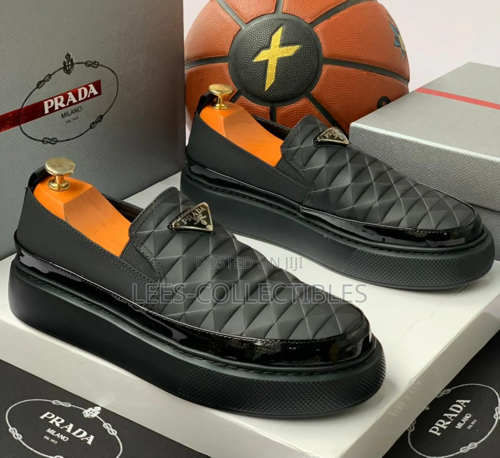 Original Leather Prada Flat Shoes