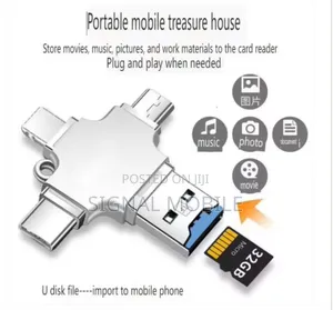 4 in 1 Sd Card Reader for iPhone iPad Mac Pc Mini Otg Reader