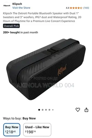 Klipsch Detroit Speaker