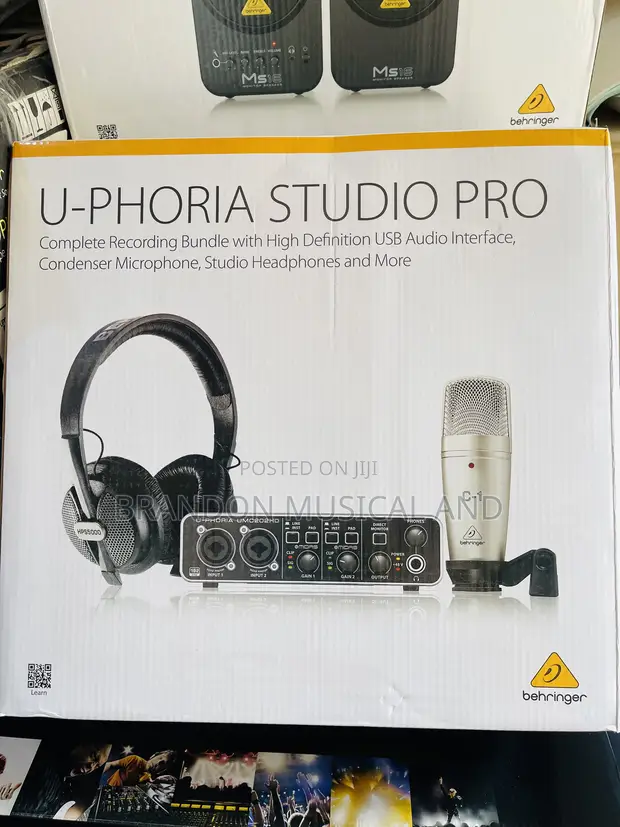 Behringer U-Phoria Studio Pro Sound Card Pack in Ikoyi - Audio