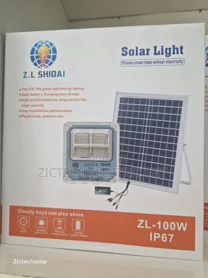 100w Zl Solar Floodlight