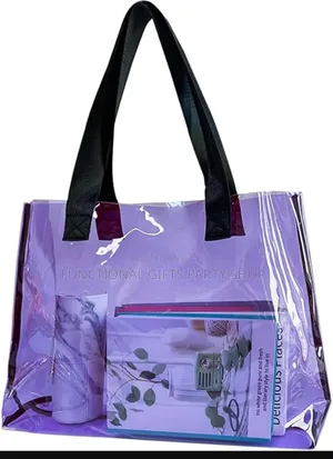 Black and Purple Tote Bag