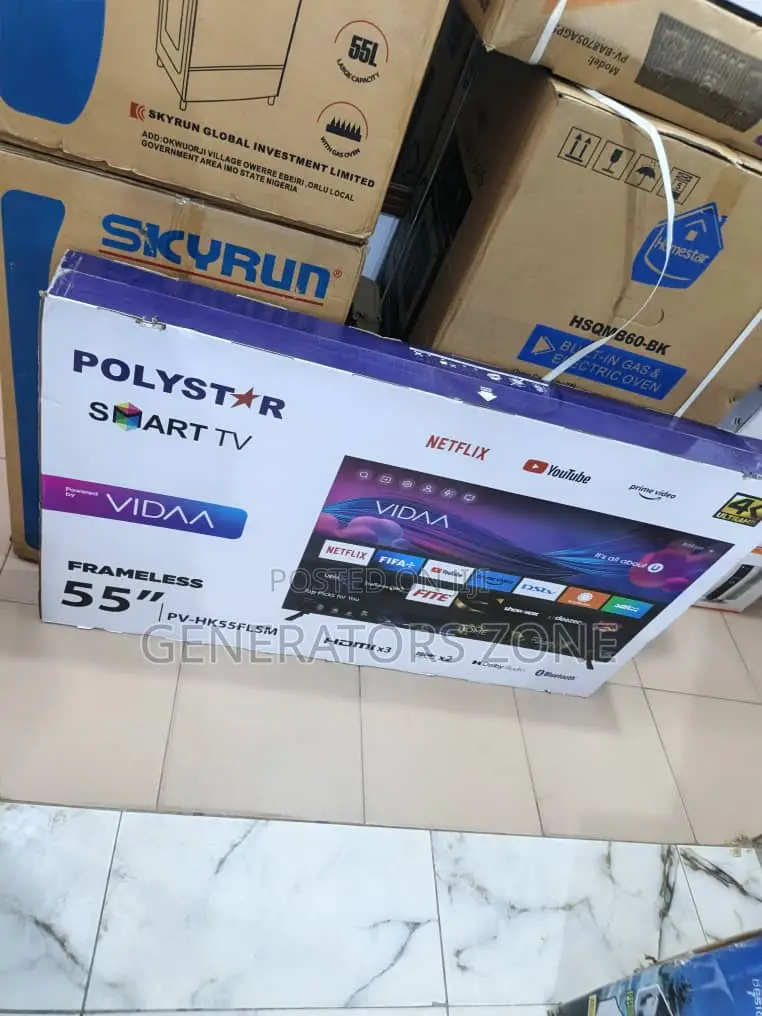 Polystar 55" Smart Tv – Easy Setup Pv-Hk55flsm