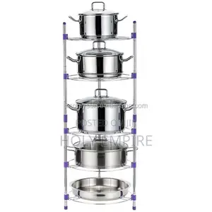 5-Layers Kitchen/Bathroom Shelf Portable Space Saving Basin