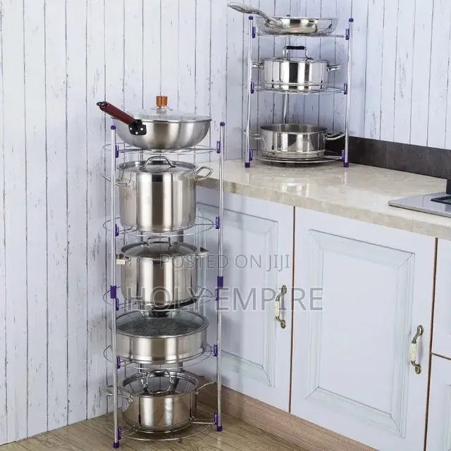 5-Layers Kitchen/Bathroom Shelf Portable Space Saving Basin