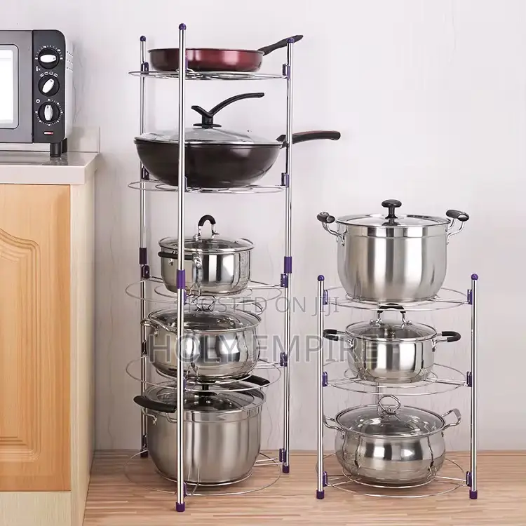 5-Layers Kitchen/Bathroom Shelf Portable Space Saving Basin
