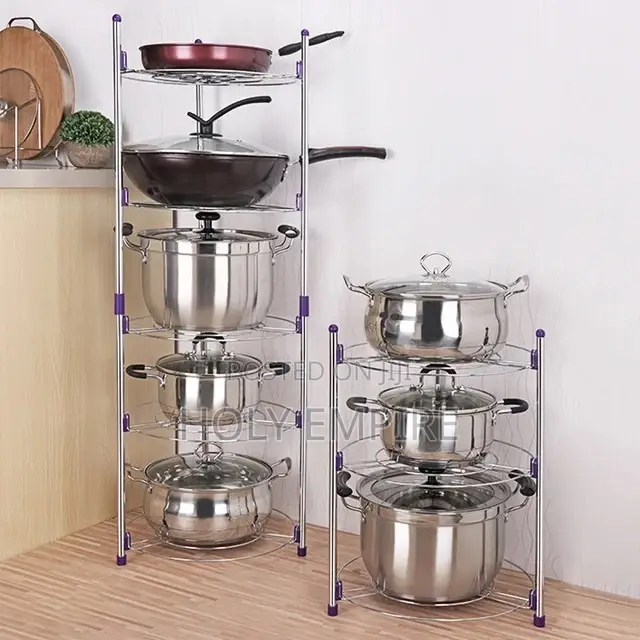 5-Layers Kitchen/Bathroom Shelf Portable Space Saving Basin