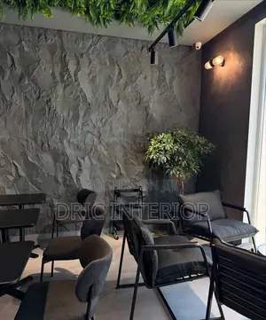 Wall Stone Decoration - Resturant Interior Design