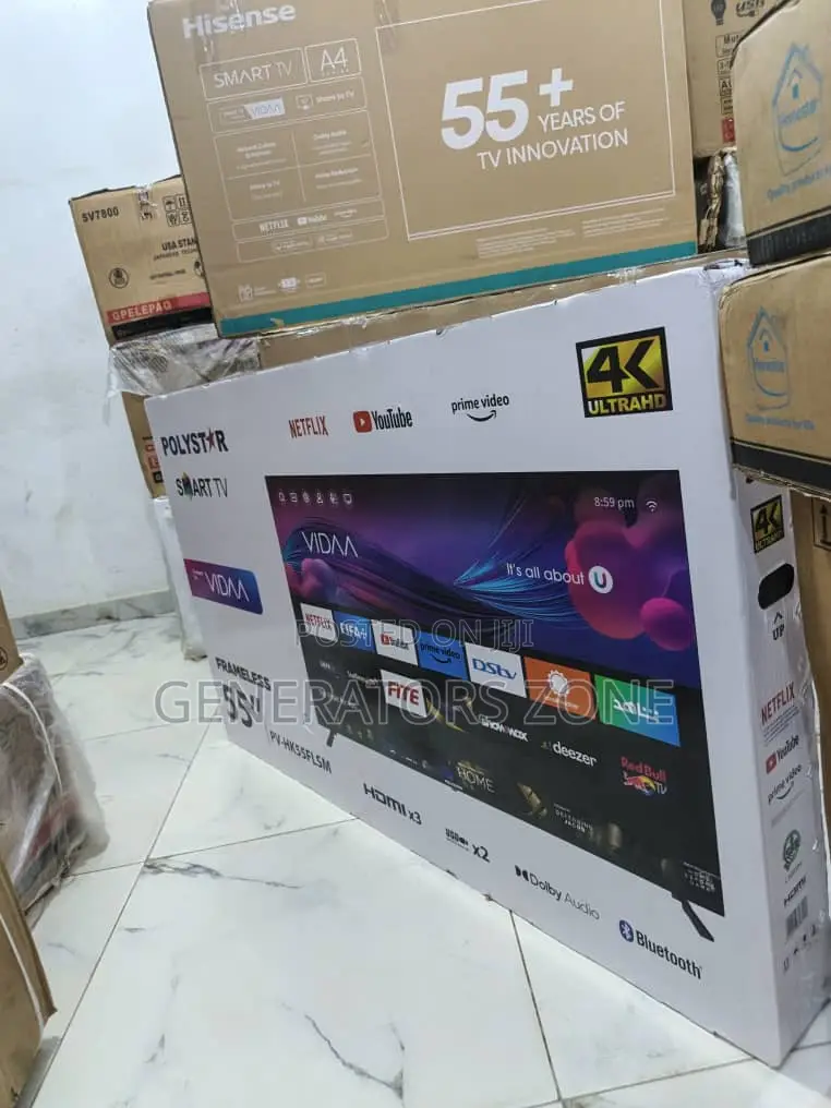 Polystar 55 Inches Android Tv – Seamless Streaming Anytime