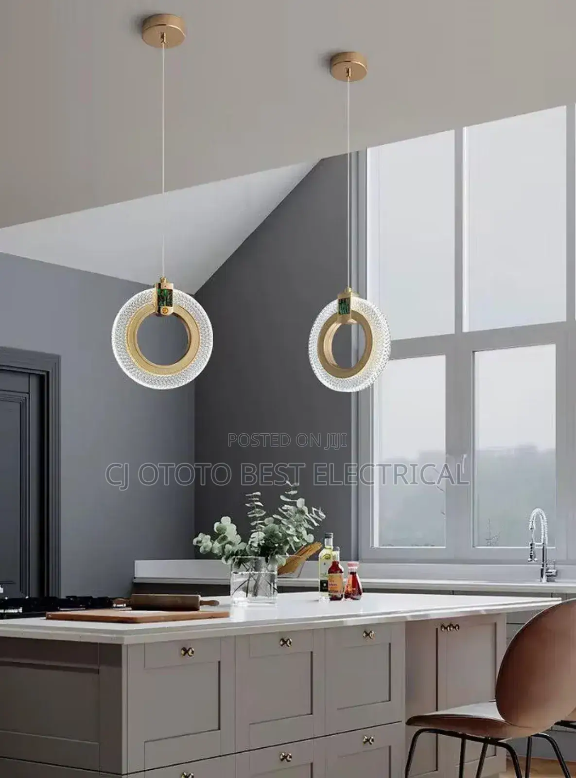 Crystal Single Led Pendant Light
