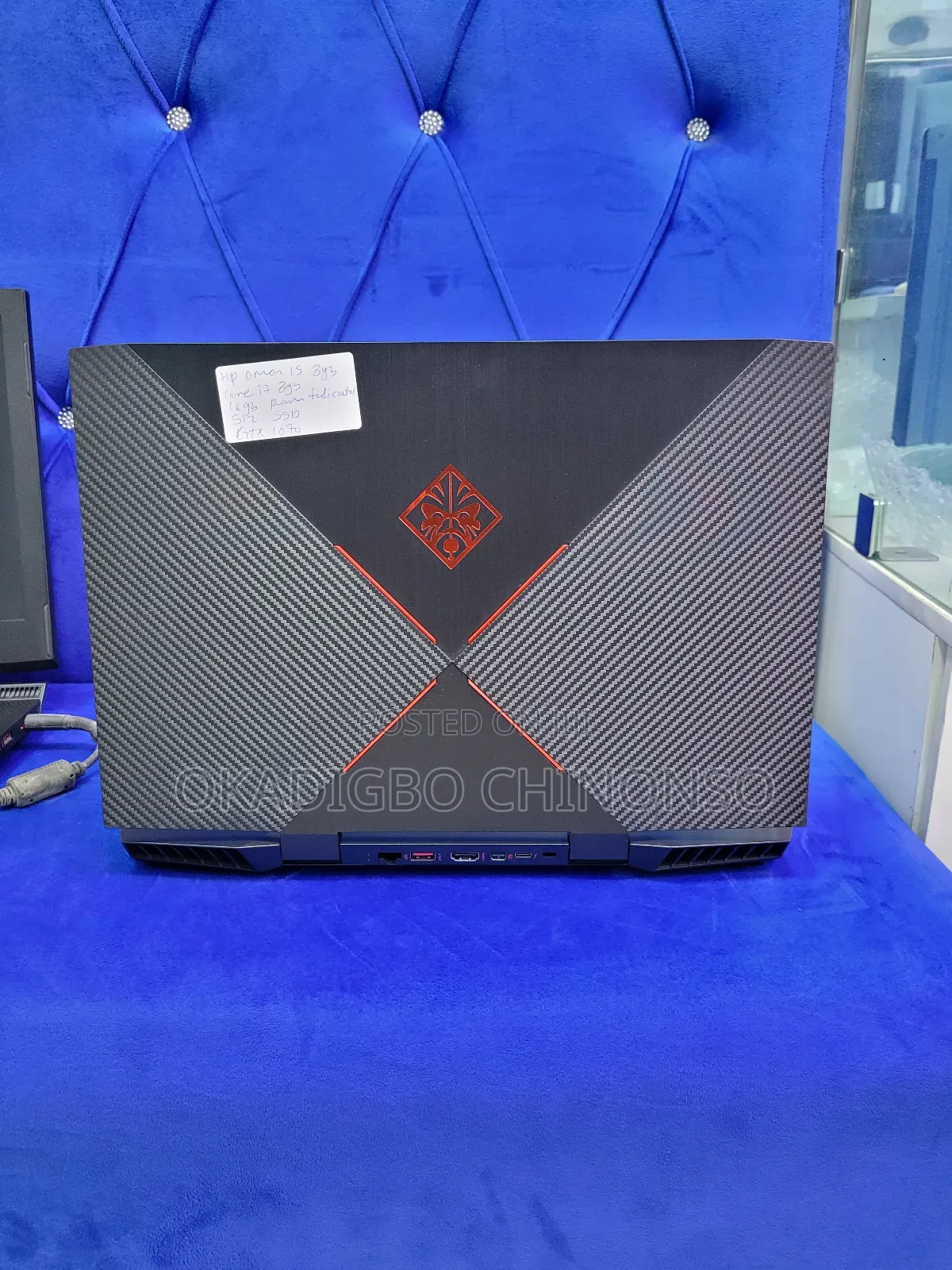 Laptop HP Omen 15-dh002nr 16GB Intel Core i7 SSD 512GB