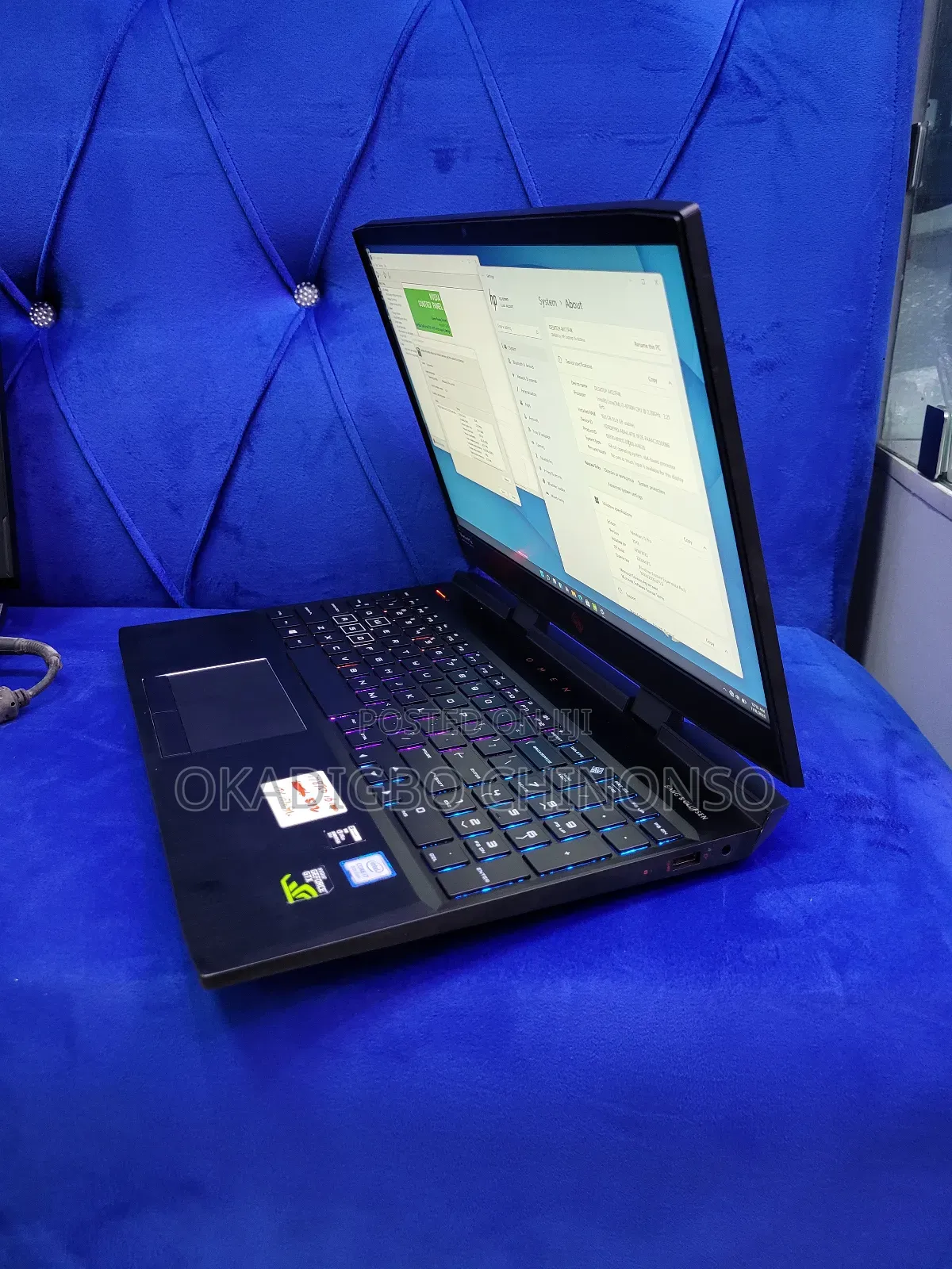 Laptop HP Omen 15-dh002nr 16GB Intel Core i7 SSD 512GB