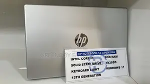 New Laptop HP 8GB Intel Core i3 SSD 512GB