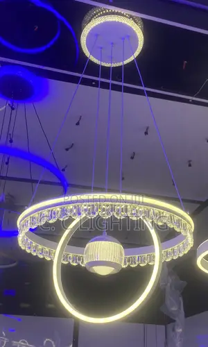 Led Drop Chandelier Double Color