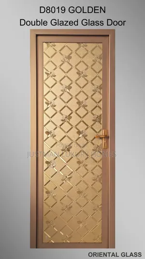 Gold Gorilla Glass Toilet Full Glass Door