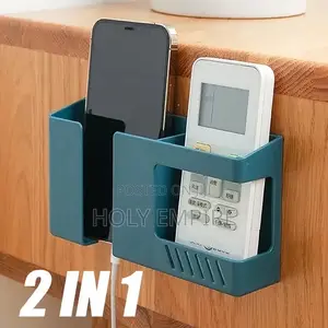 2 in 1 Wall-Mounted Mobile Phone Remote Control Storage Box
