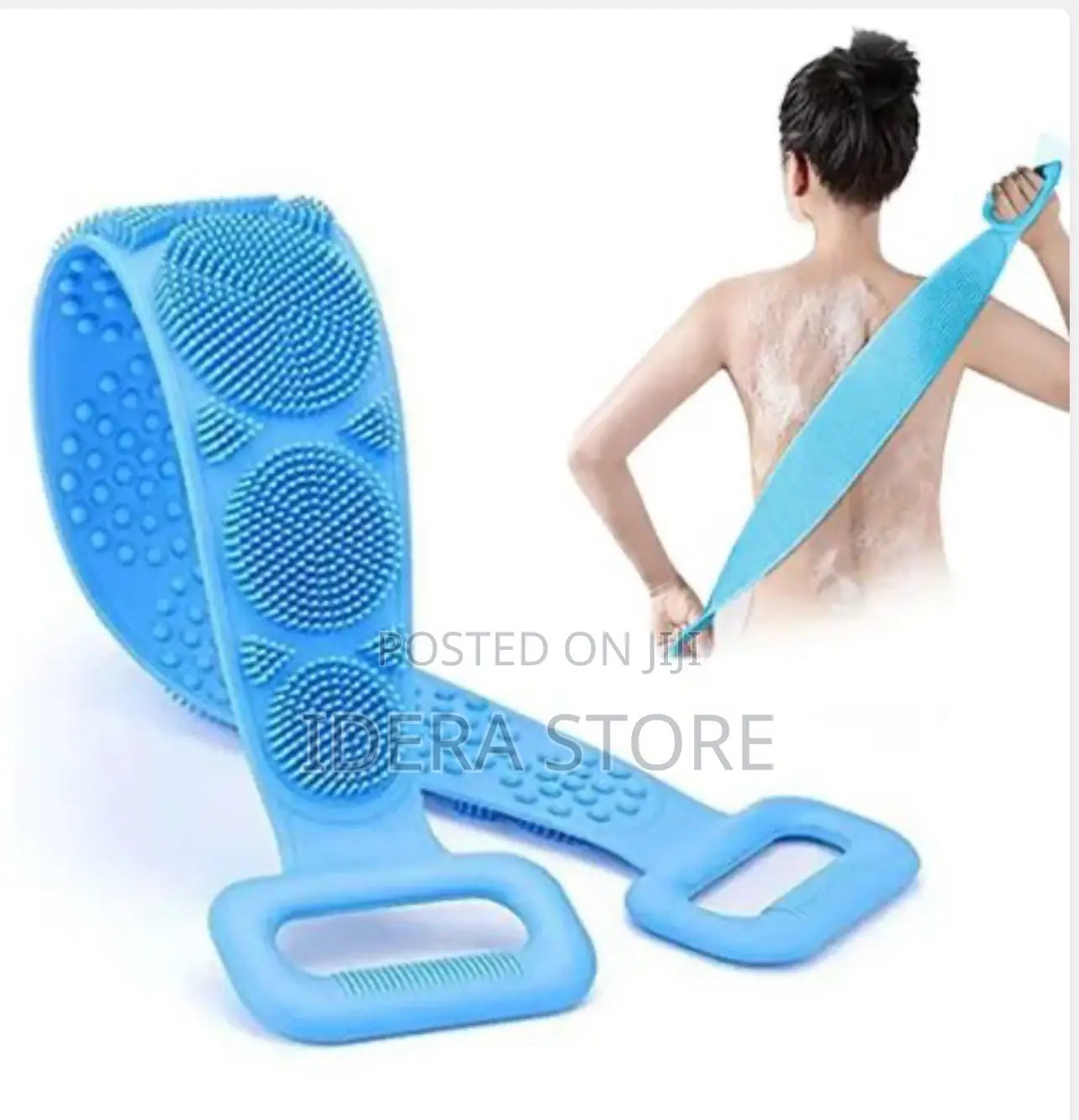 Back Scrubber - Double-sided Silicone Bath Brush (Purple)