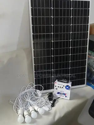 185wh Lithium Solar Lighting Kits With 100watts Solar Panel