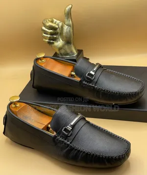 Versace Leather Flat Shoes